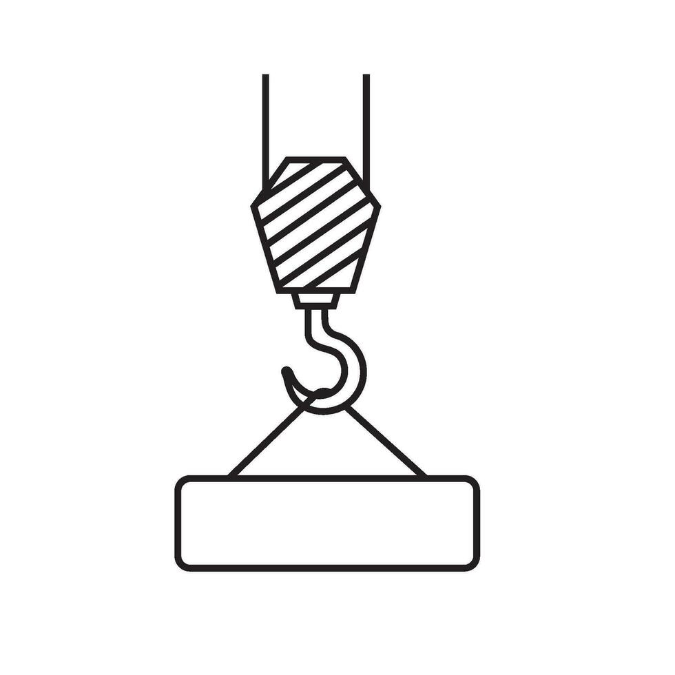 crane lift goods icon vector design element template