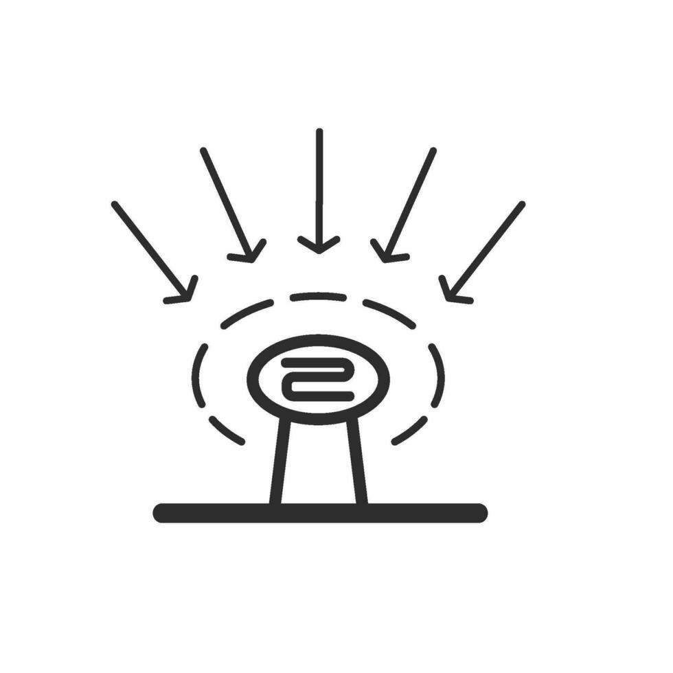 light sensor icon vector element concept design template web