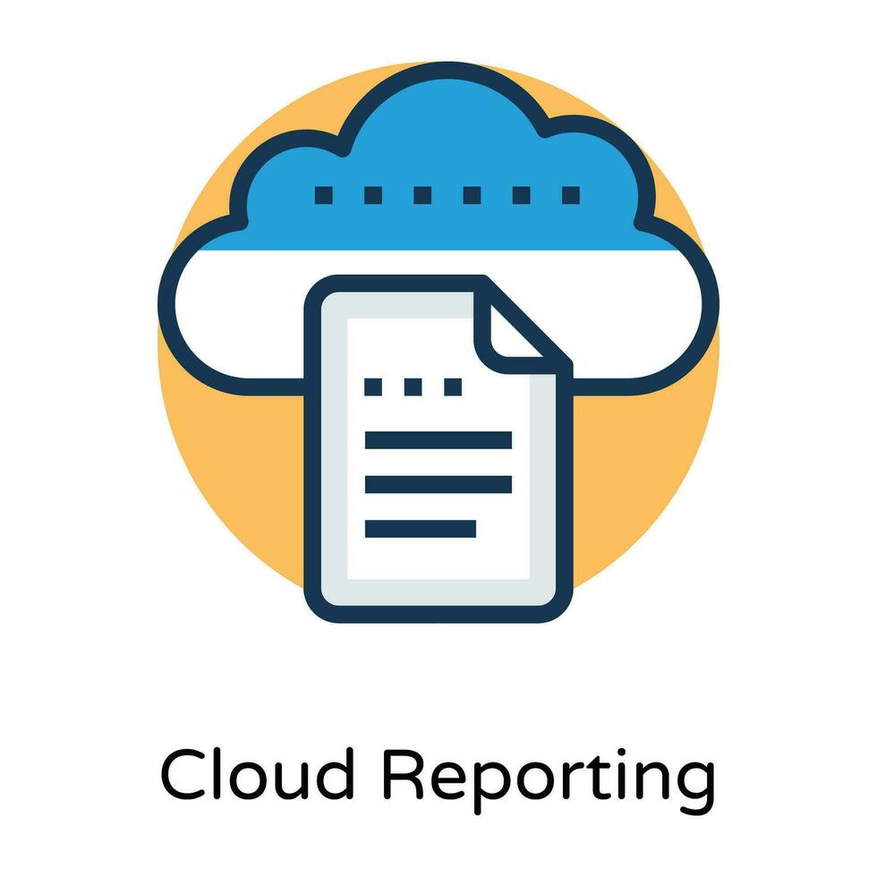 Trendy Cloud Doc vector