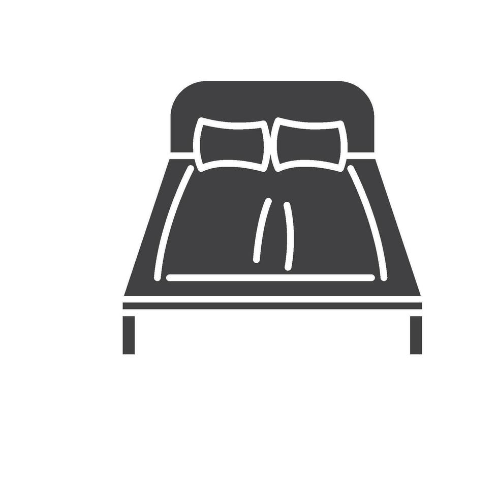 bed icon vector element design template