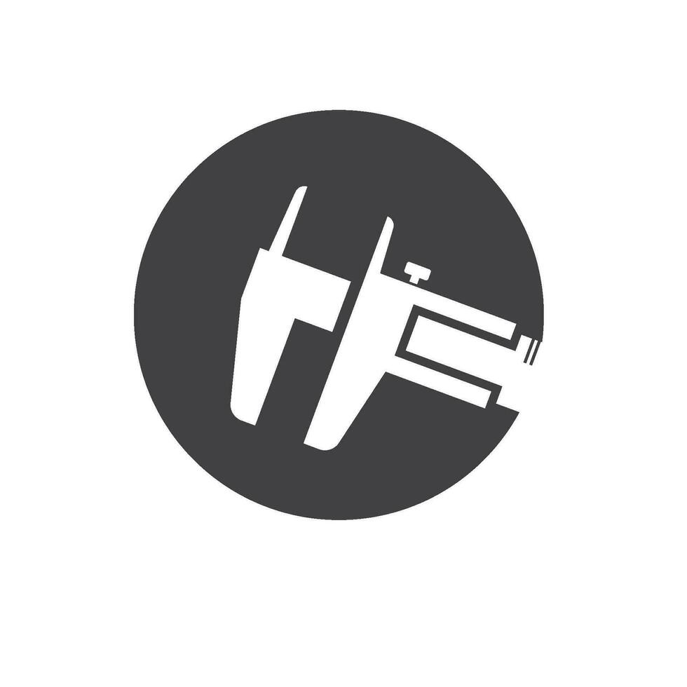 back caliper icon vector design template
