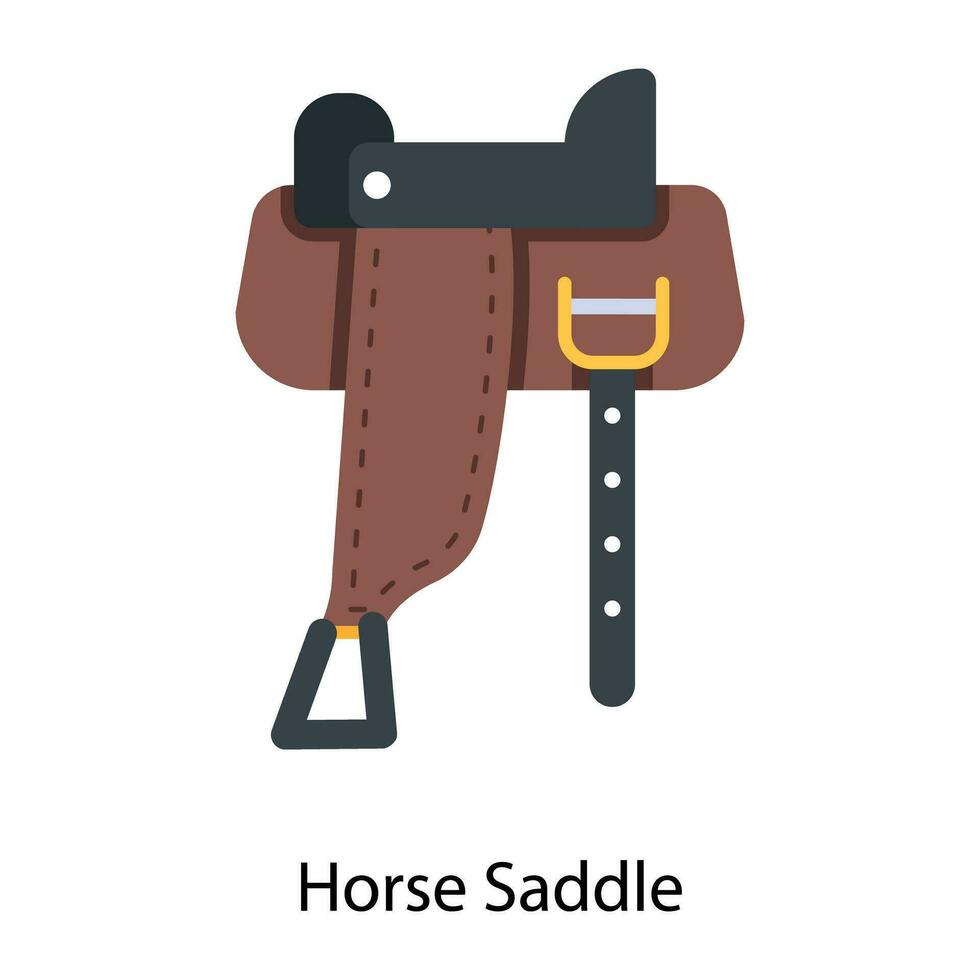 Trendy Horse Saddle vector