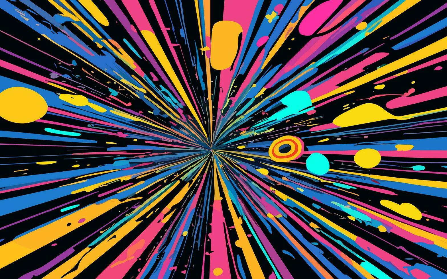 Abstract background of colorful flashes of light vector
