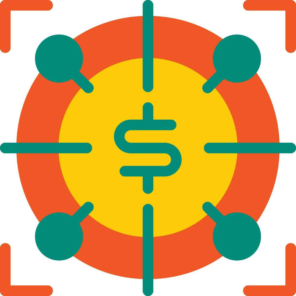 Target Focus Vector Flat Icon, suitable for business or investment or office purpose.