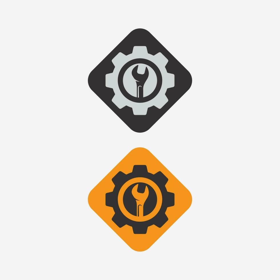 machine  engine and heavy equipment logos design icon sign vector illustration