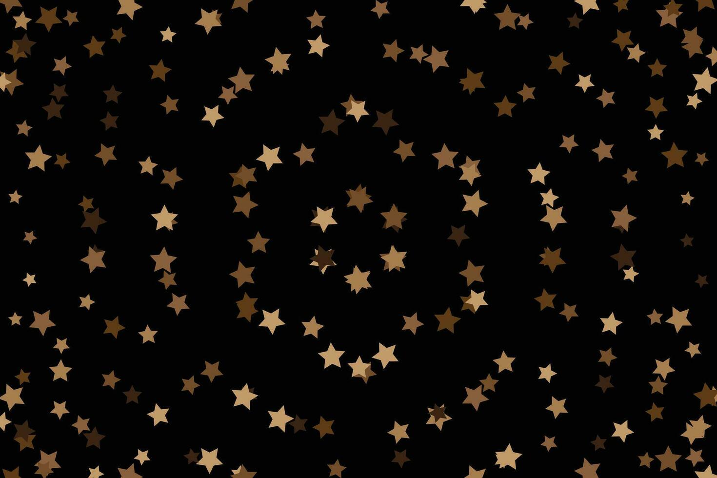 Dark background with lots golden star spots vector