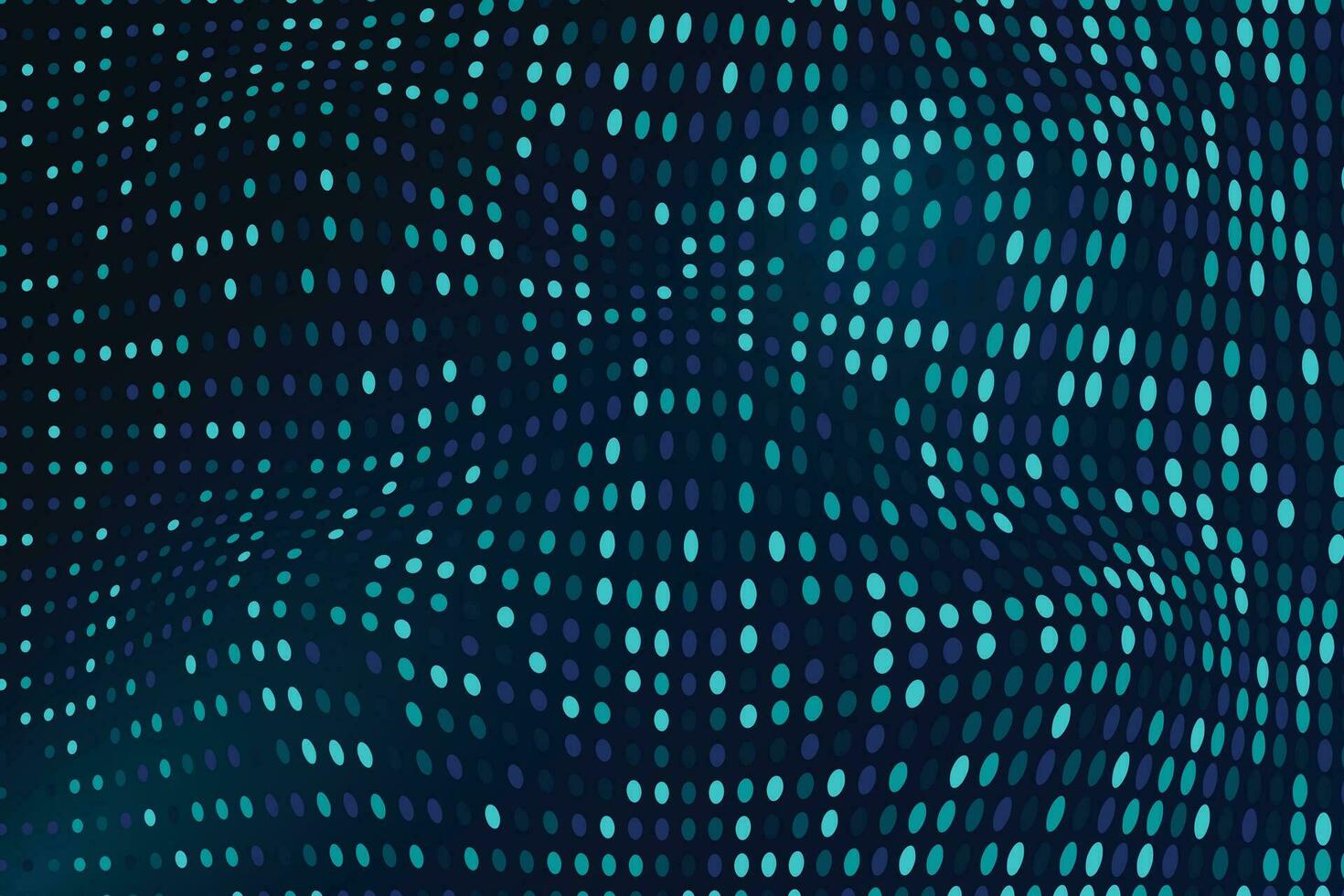 Abstract blue background with horizontal halftone circles vector