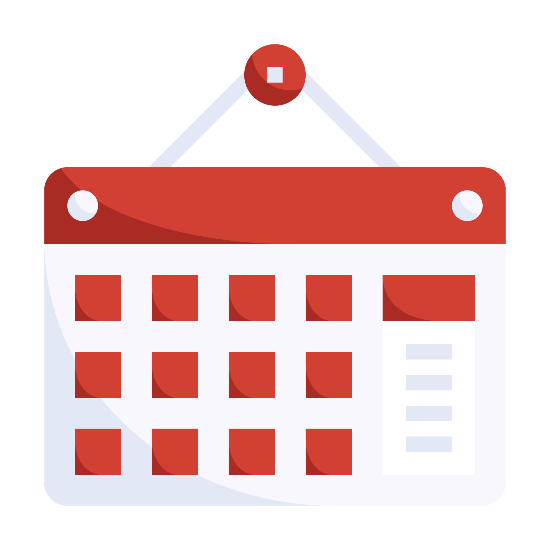 Hanging Wall Calendar Icon In Colorful Style 35888716 PNG hanging-wall-calendar-icon-in-colorful-style-35888716-png