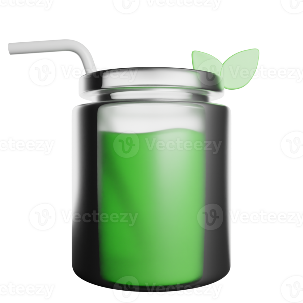 Cocktail Drink Juice 3D Rendering Icon Illustration png
