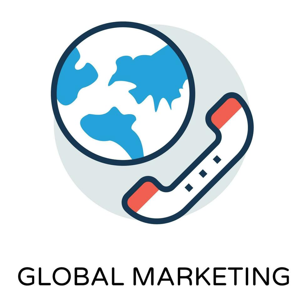 Trendy Global Receiver vector