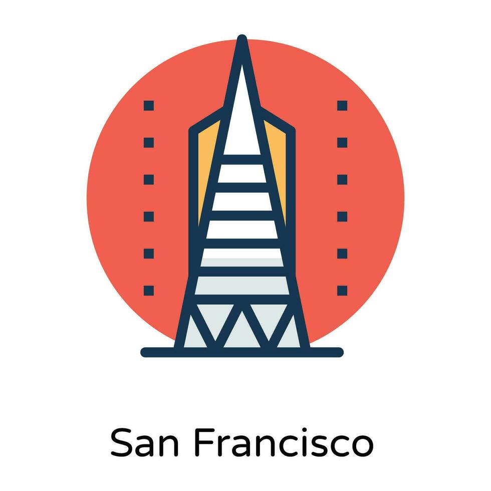 Trendy San Francisco vector