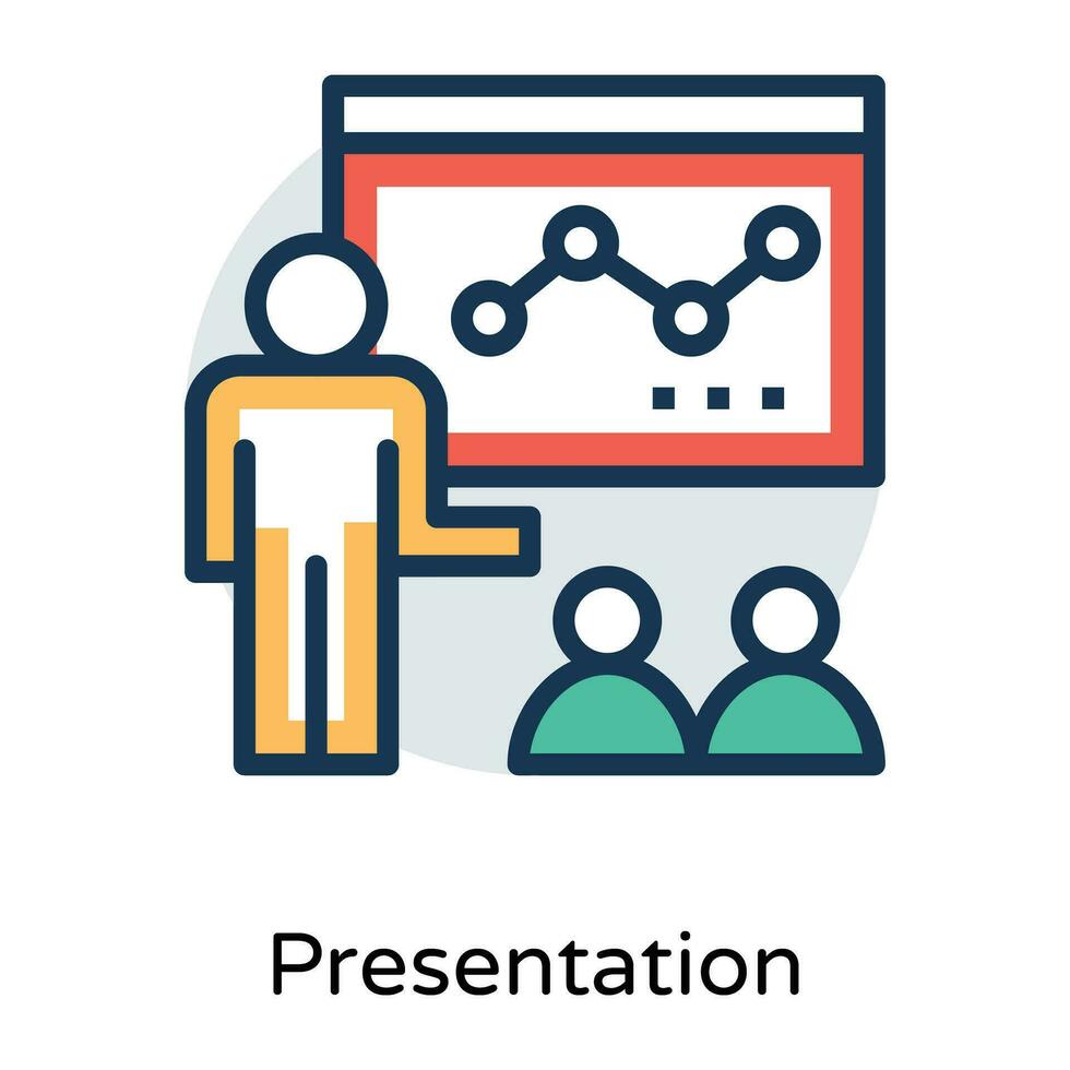 Trendy Business Presentation vector