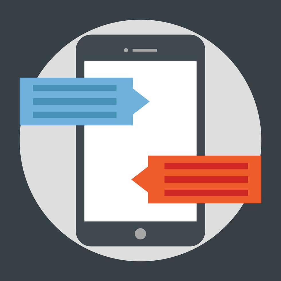 Trendy Mobile Communication vector