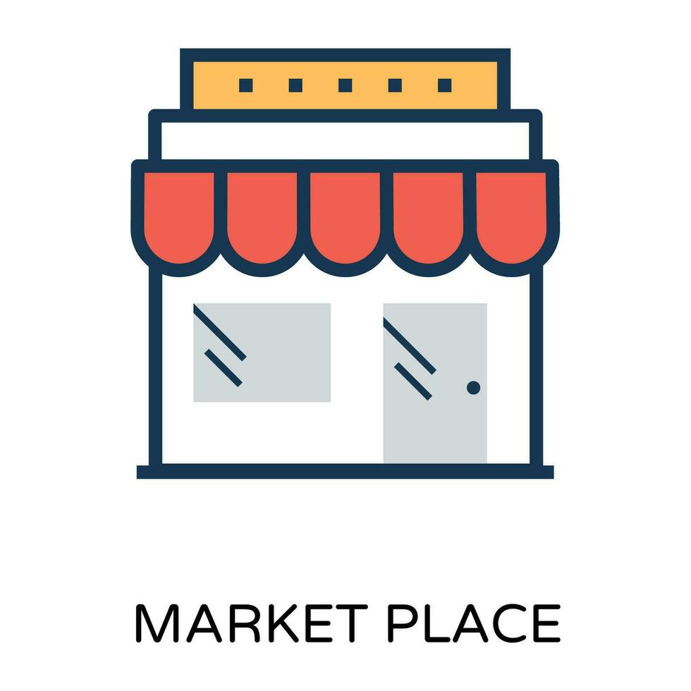 Trendy Shop Concepts vector