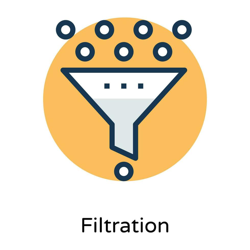 Trendy Filtration Concepts vector