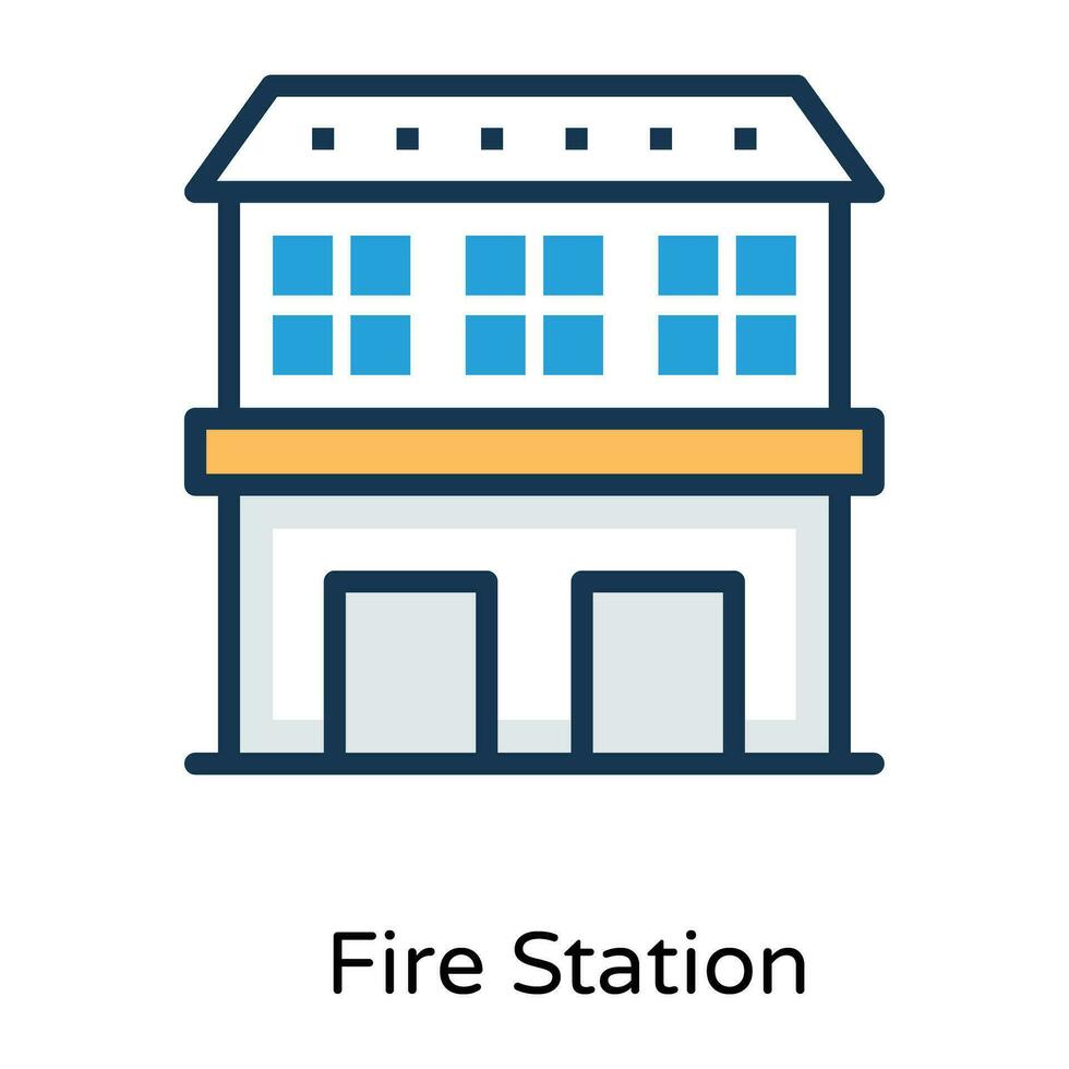 Trendy Story Building vector