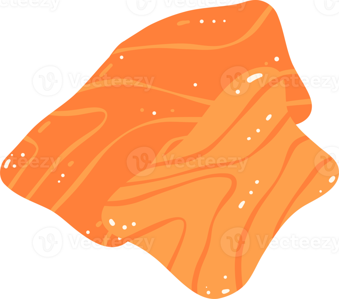 Salmon slices illustration png