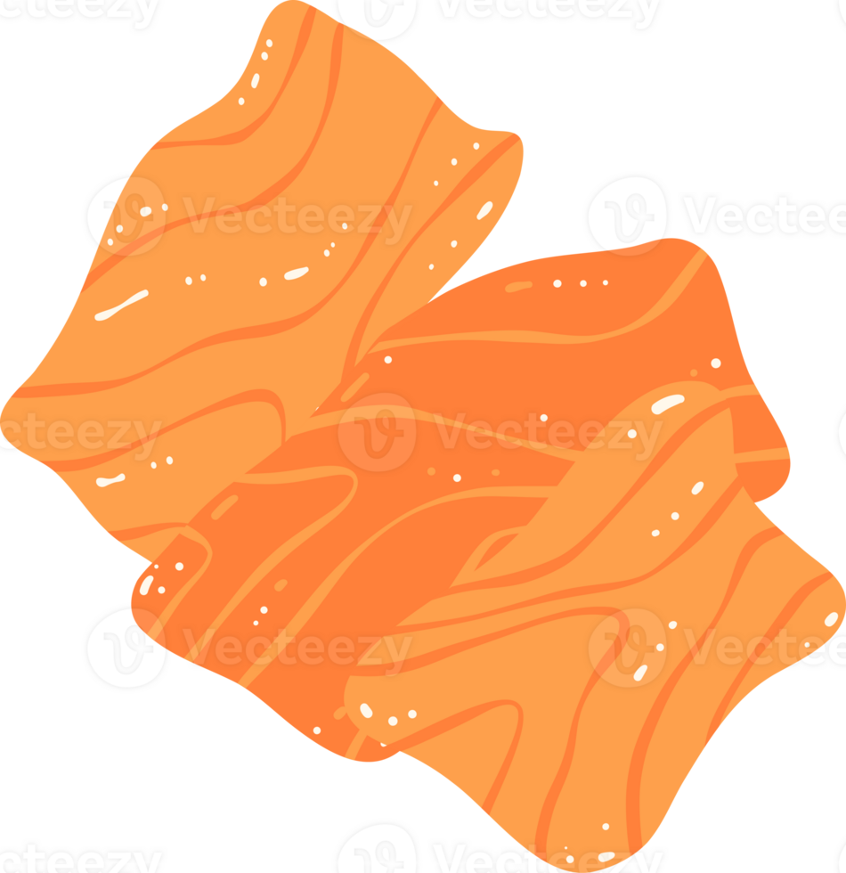 Salmon slices illustration png