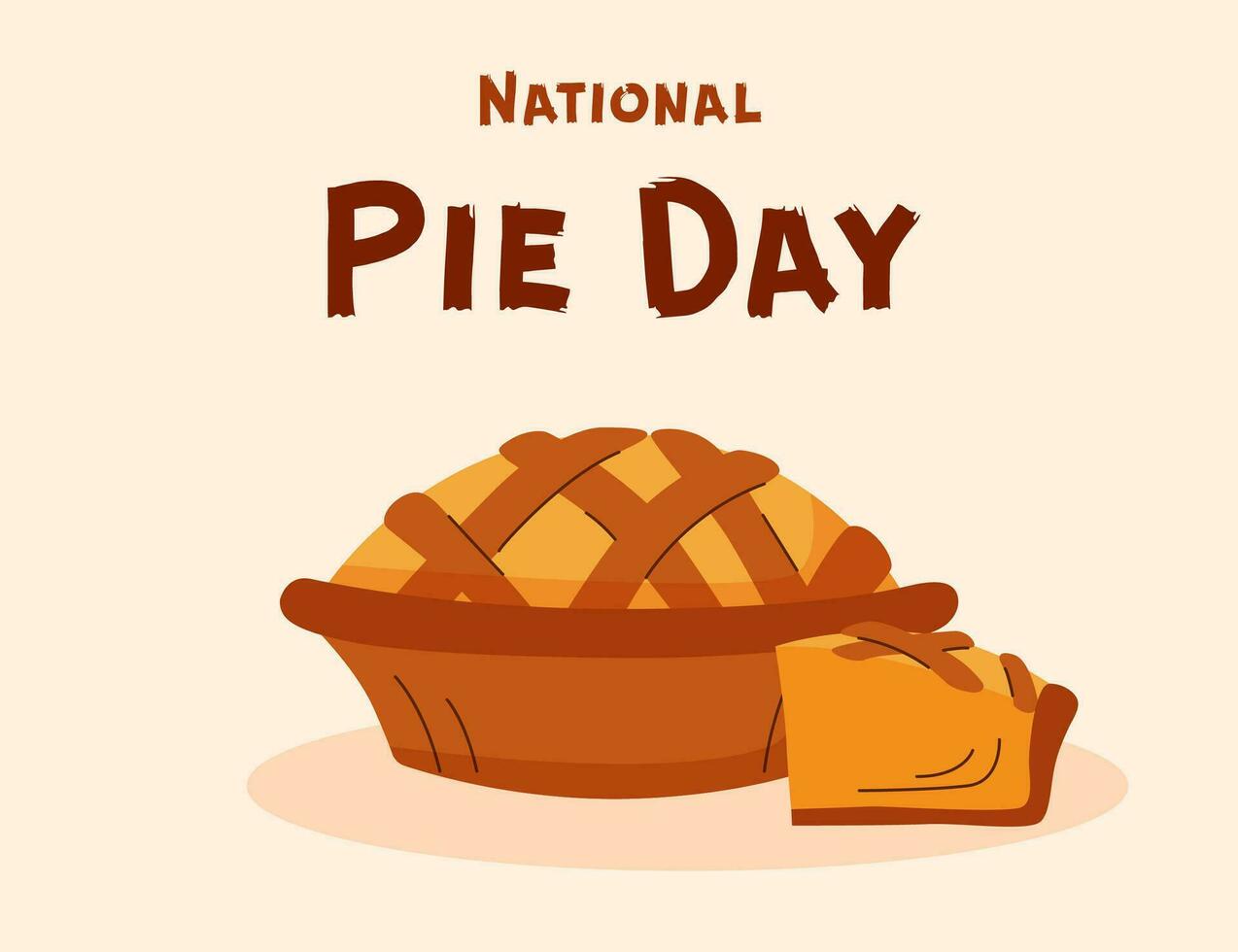 National pie day vector