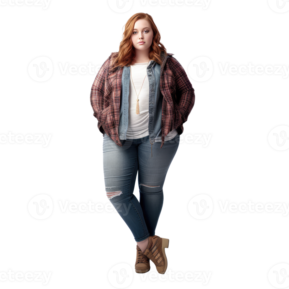 AI generated Portrait of a fat woman png