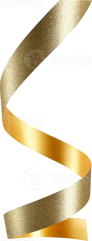 Gold Festive Glitter Ribbon png