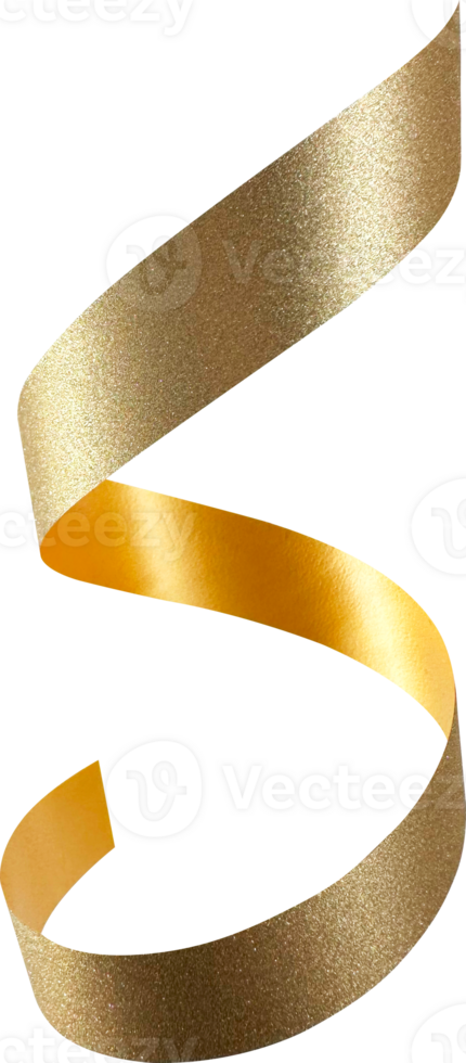 Gold Festive Glitter Ribbon png