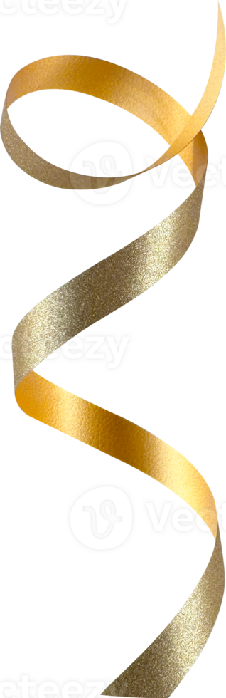 Gold Festive Glitter Ribbon png