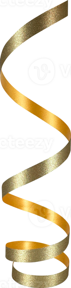 Gold Festive Glitter Ribbon png