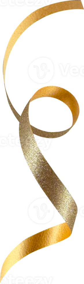 Gold Festive Glitter Ribbon png