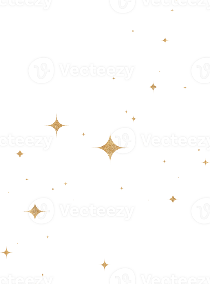 Gold Glitter Constellation png