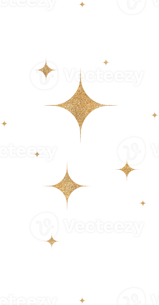 Gold Glitter Constellation png