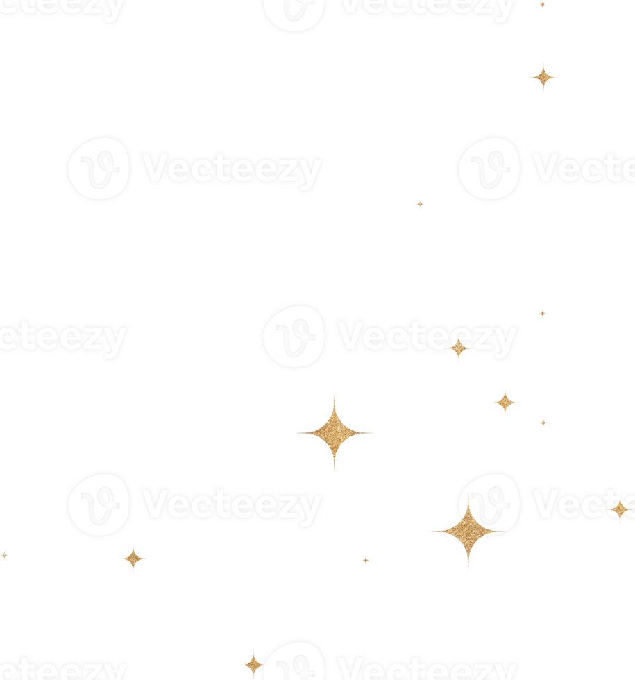Gold Glitter Constellation png