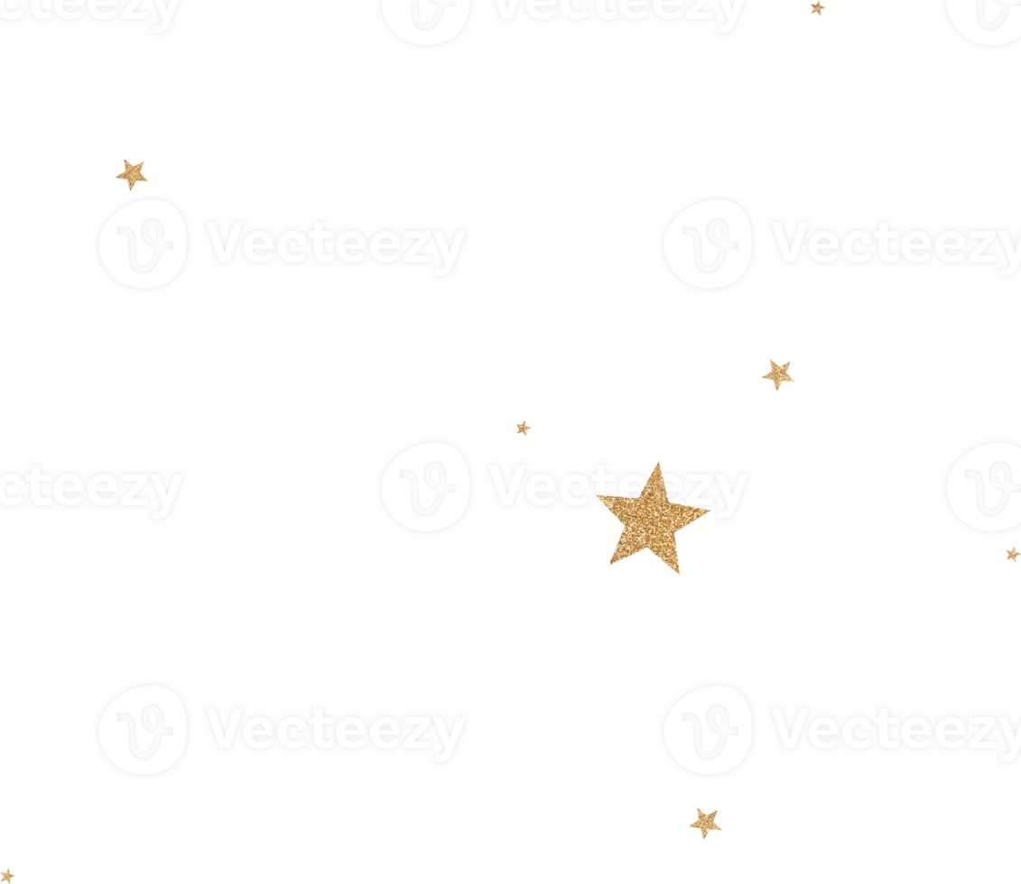 Gold Glitter Constellation png