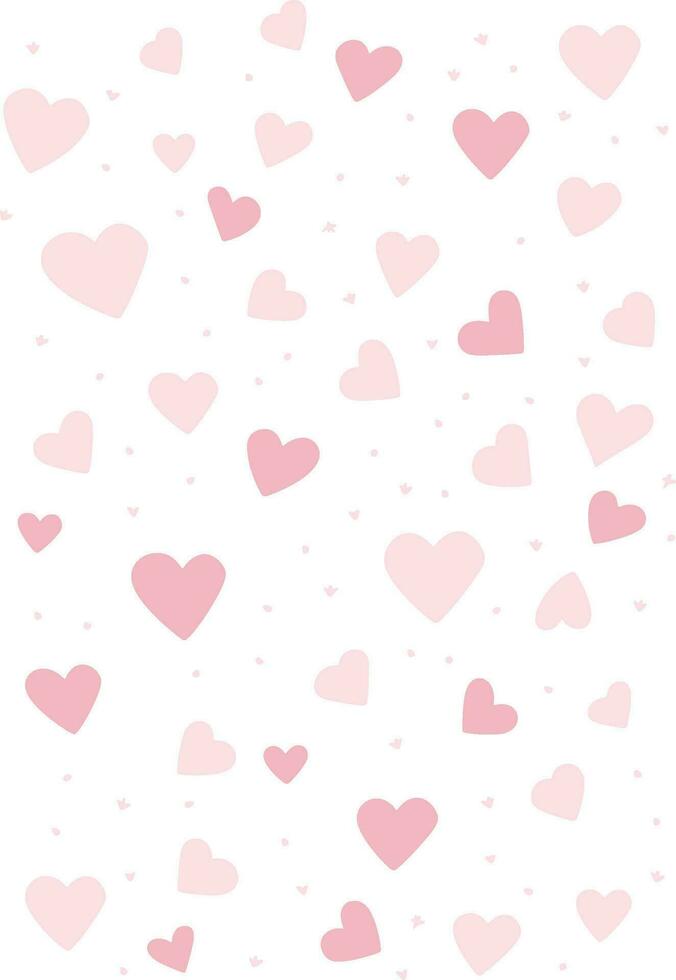 Cute Love Hearts Pattern for Poster, Banner, Wallpaper, Card Decoration ...