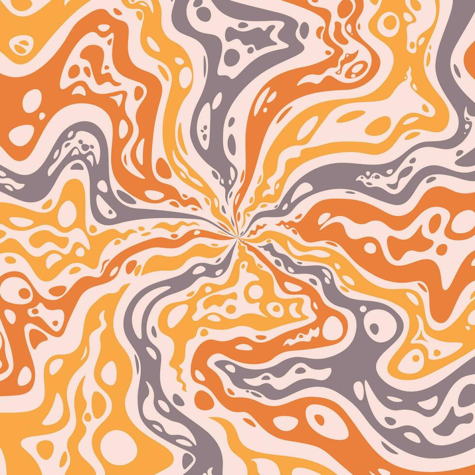 Abstract psychedelic groovy background. vector