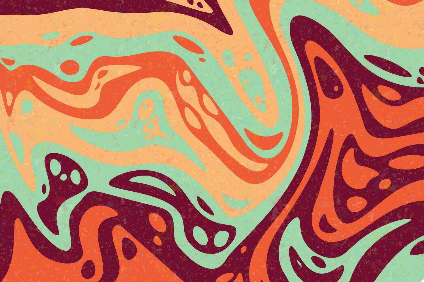 Abstract psychedelic groovy background. vector