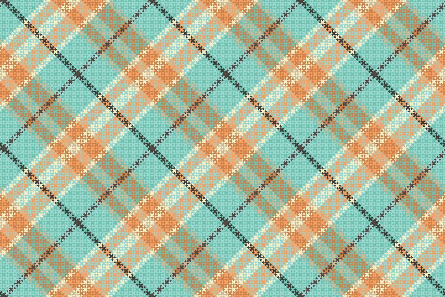 Tartan plaid pattern with texture and summer color. vector