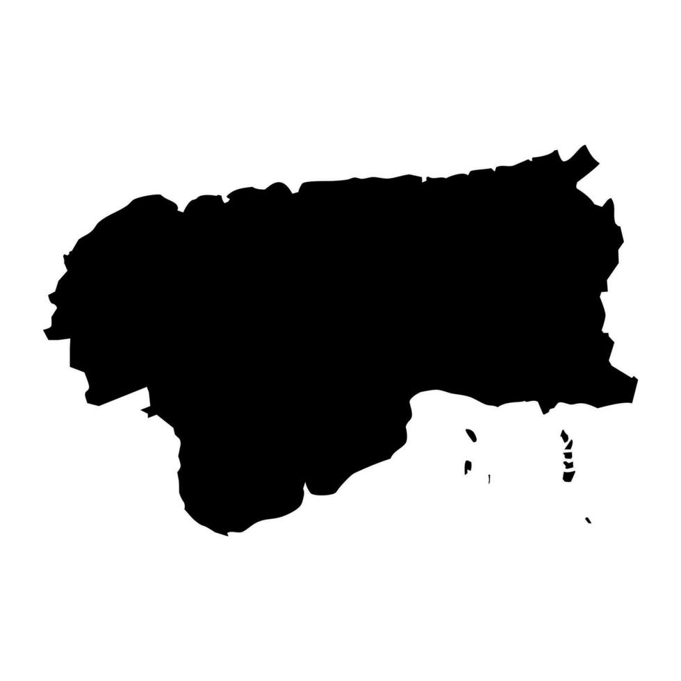 Artemisa province map, administrative division of Cuba. Vector illustration.