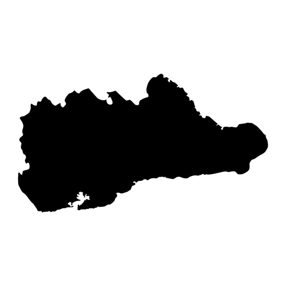 Guantanamo province map, administrative division of Cuba. Vector illustration.