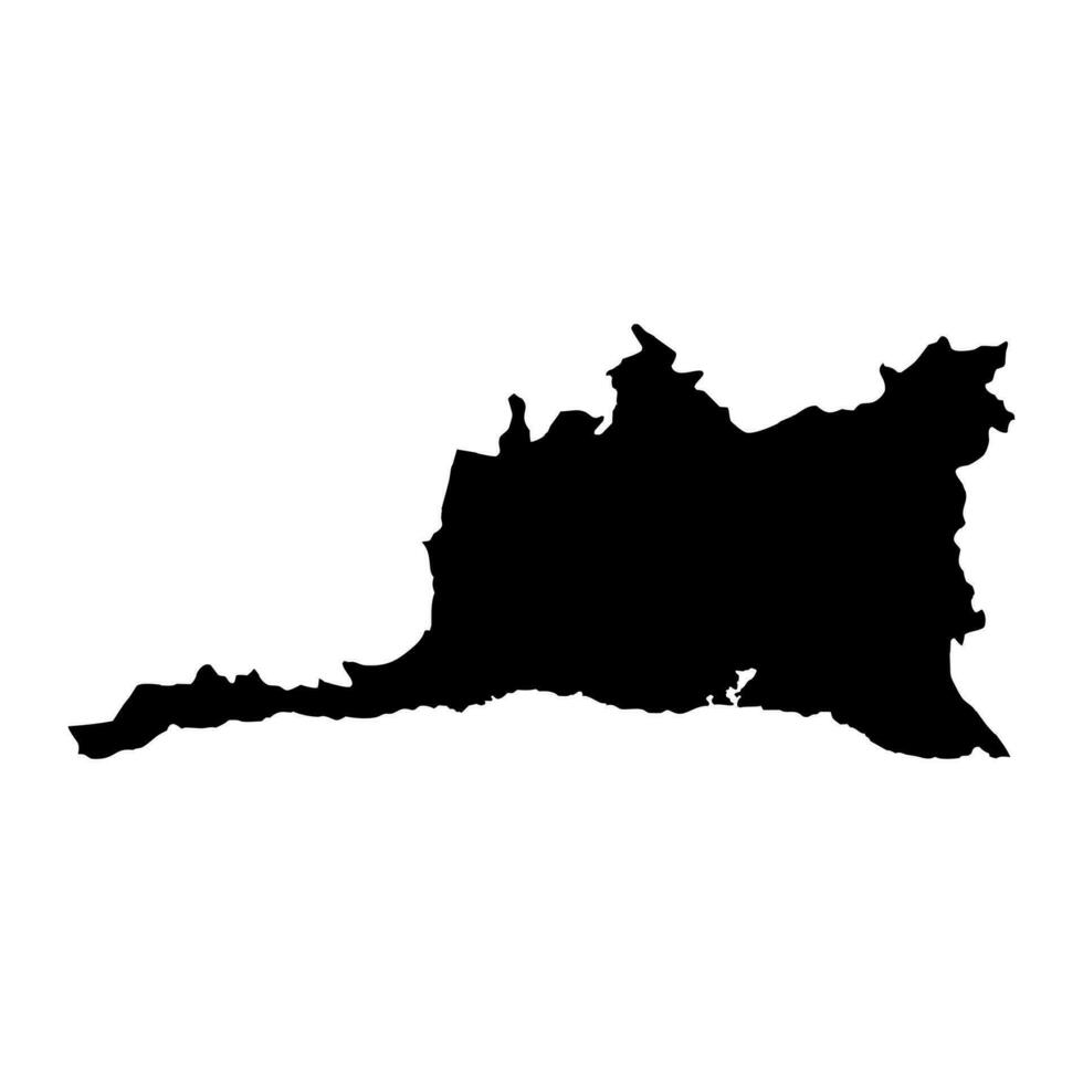 Santiago de Cuba province map, administrative division of Cuba. Vector illustration.