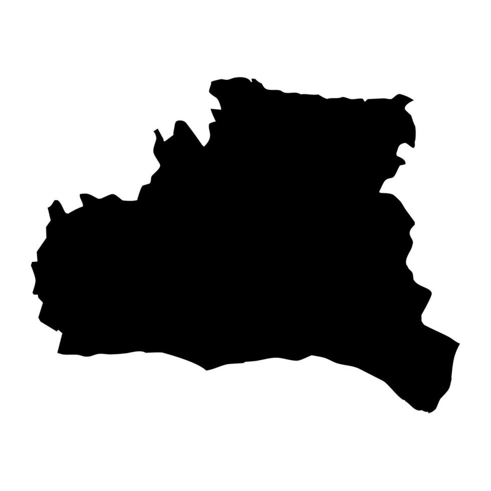 Mayabeque province map, administrative division of Cuba. Vector illustration.
