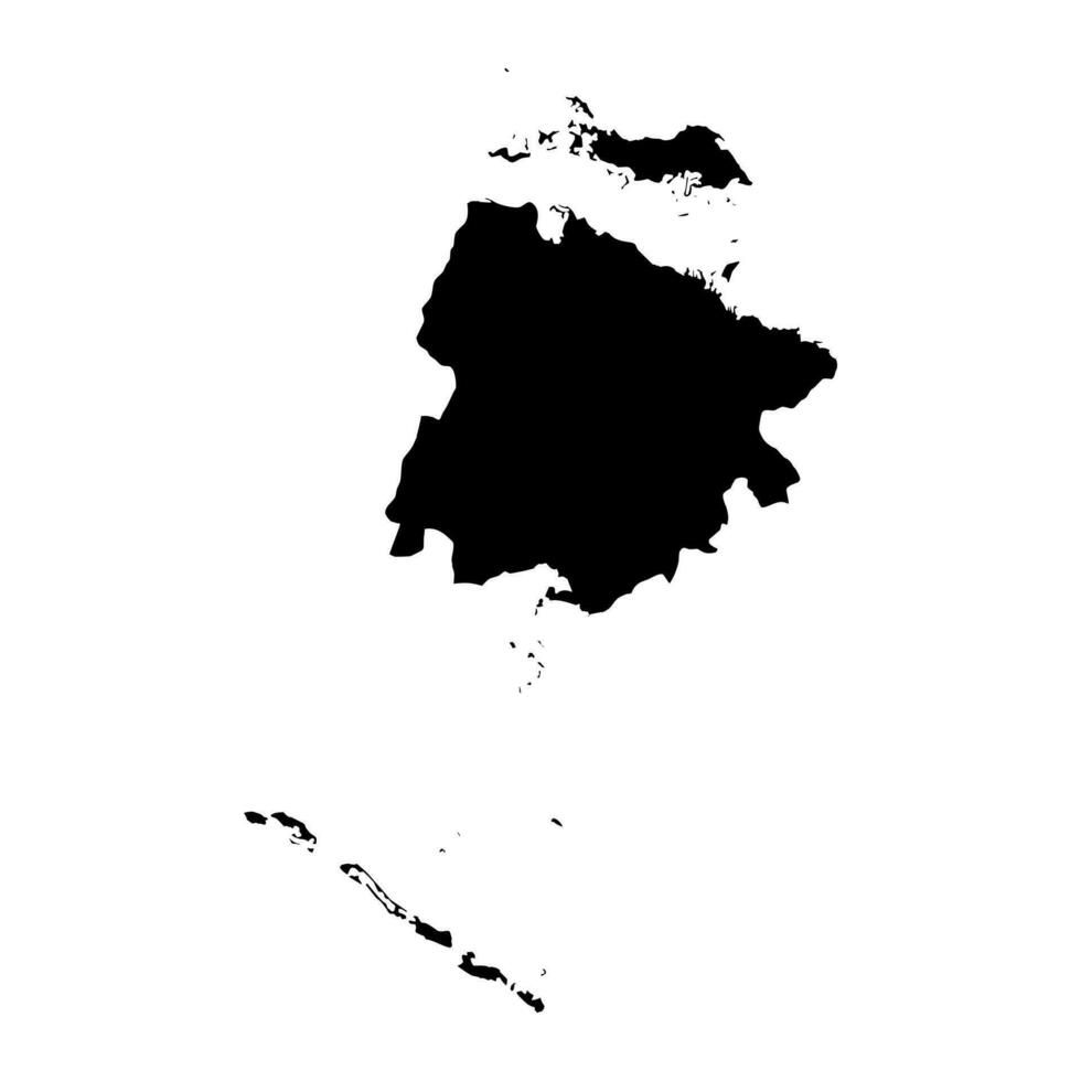 Ciego de Avila province map, administrative division of Cuba. Vector illustration.