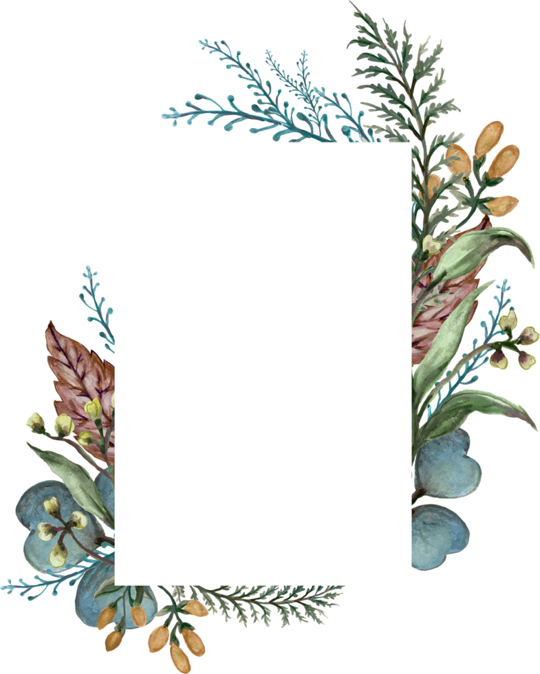 Clover leaves plants garden wild meadow field border frame png