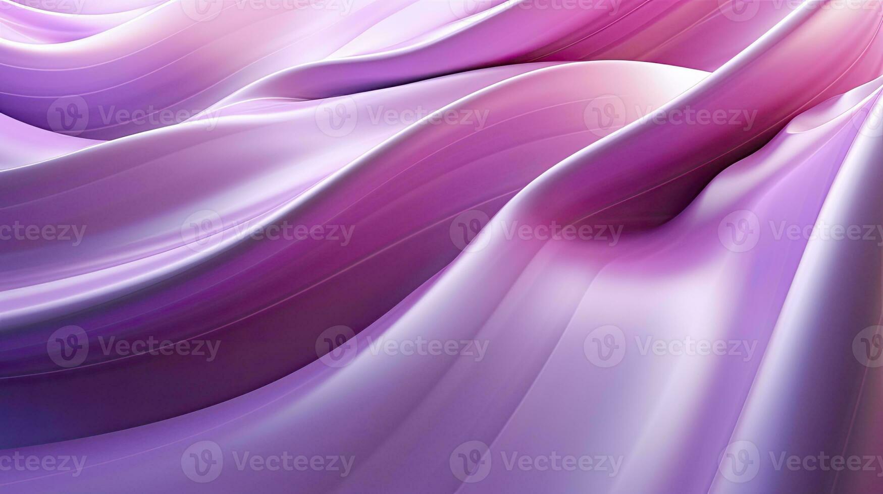 AI generated Abstract 3D image of digital waves in shades of pink and purple. AI Generated photo