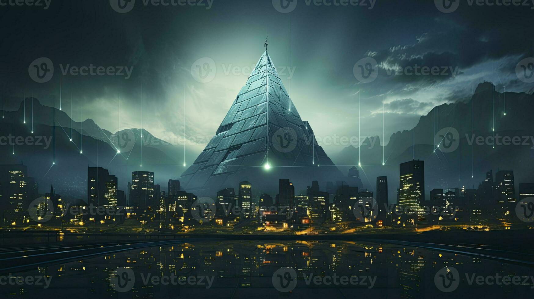 AI generated Cybersecurity in the Digital Business Landscape. AI Generated photo
