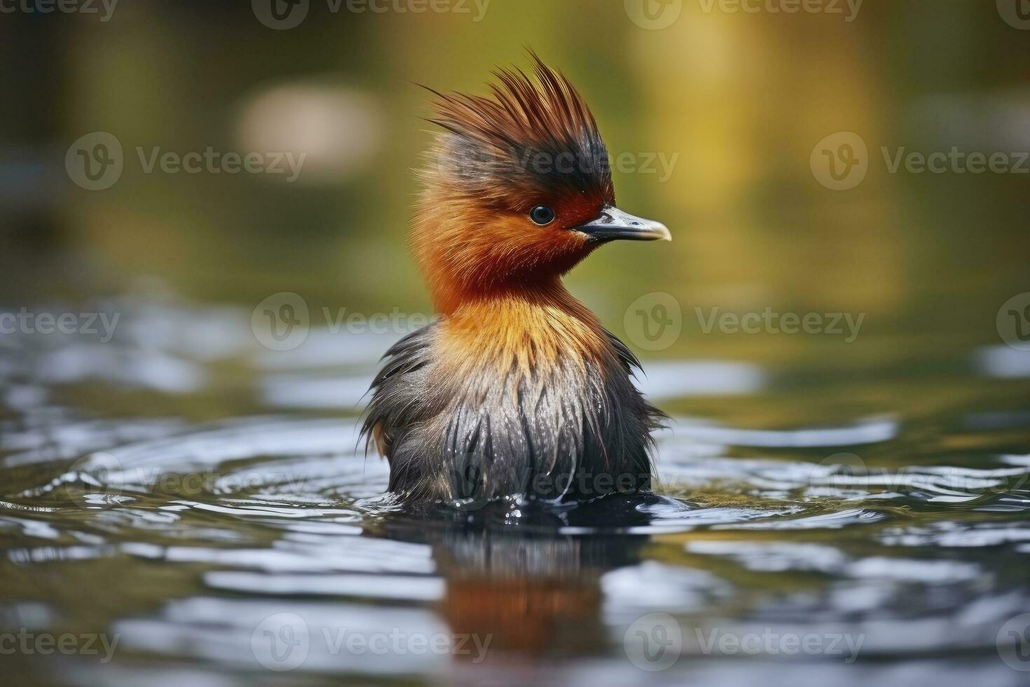 AI generated Little Grebe, Tachybaptus ruficollis. AI Generated photo