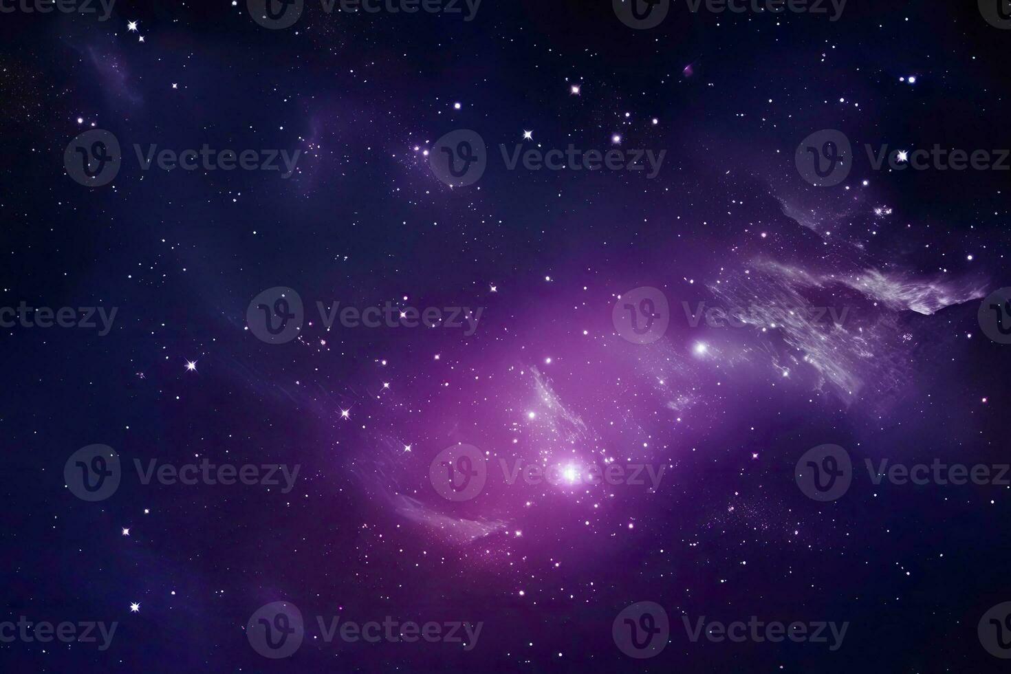 AI generated Purple Galaxy space stars in Outer Space. AI Generated photo