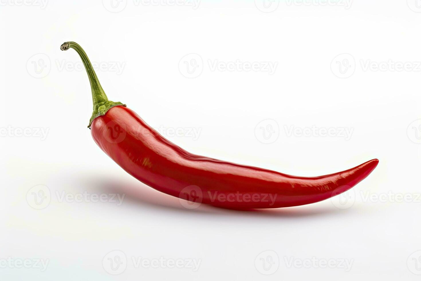 AI generated A Red chili pepper is isolated on a white background. AI Generated photo