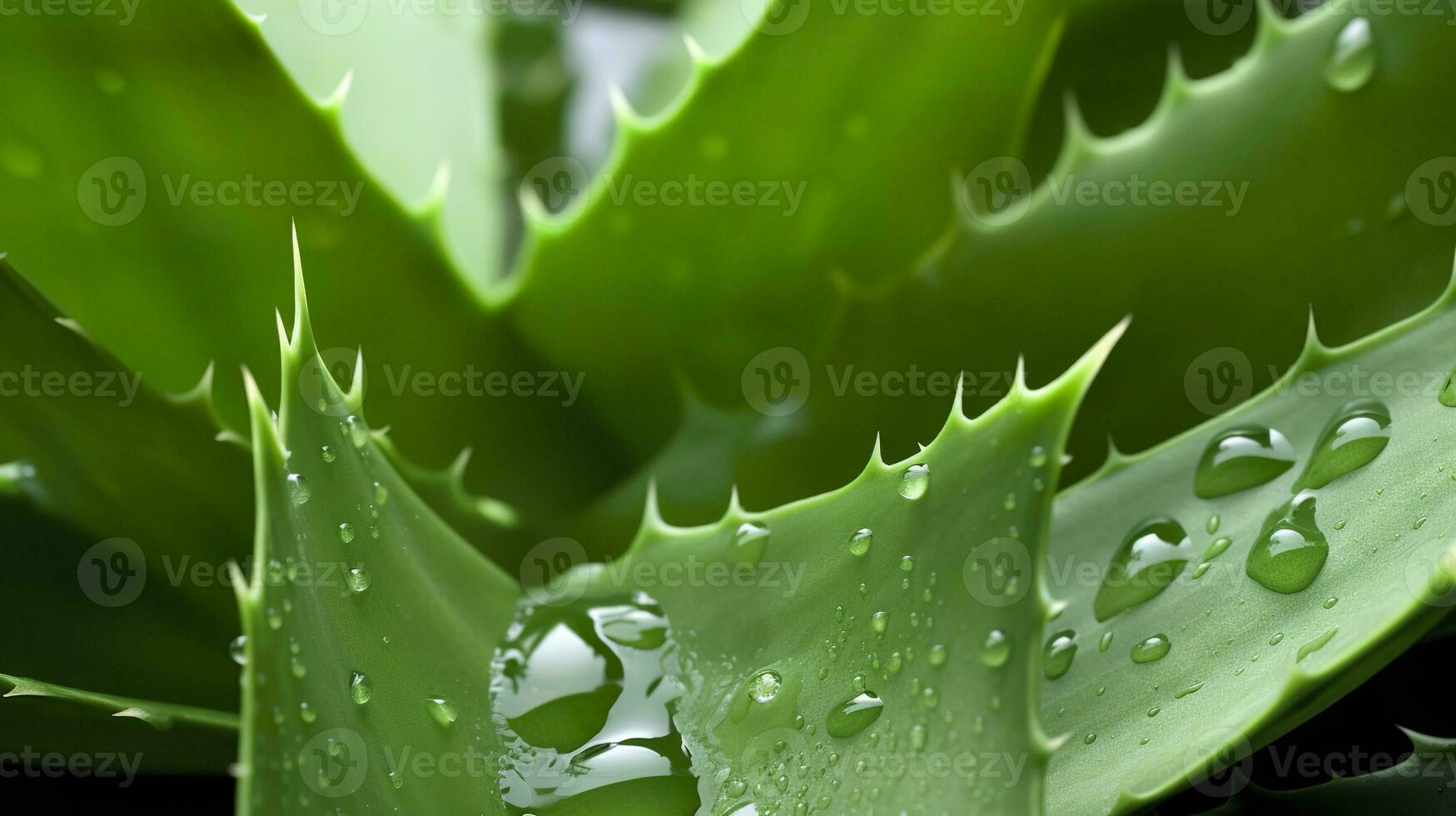 AI generated Visualizing the presentation of the plant Aloe Vera. Generative AI photo