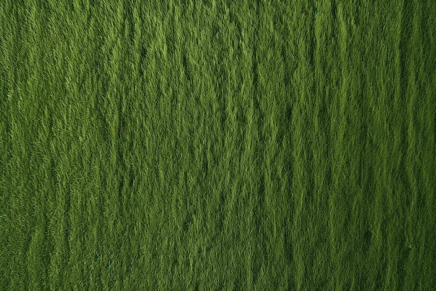 AI generated Perpendicular aerial view of green grass field photo